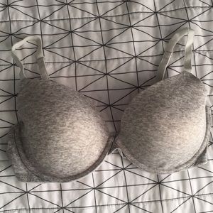 Heather gray PINK VS Wear Everywhere Demi Bra